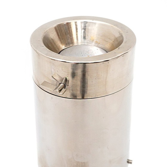 Image 1 of Vintage column ashtray in metal and chrome-plated brass for Stilnovo, Italy 1960