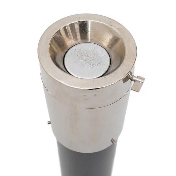 Image 1 of Vintage column ashtray in metal and chrome-plated brass for Stilnovo, Italy 1960
