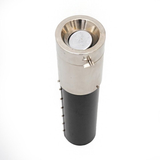 Image 1 of Vintage column ashtray in metal and chrome-plated brass for Stilnovo, Italy 1960