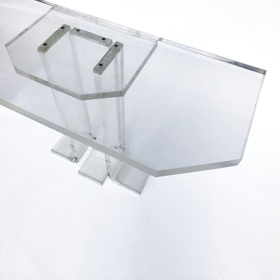 Image 1 of Vintage lucite console table, 1970