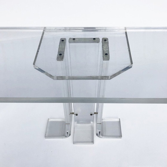 Image 1 of Vintage lucite console table, 1970