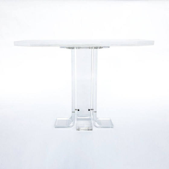 Image 1 of Vintage lucite console table, 1970
