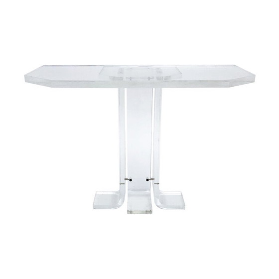 Image 1 of Vintage lucite console table, 1970
