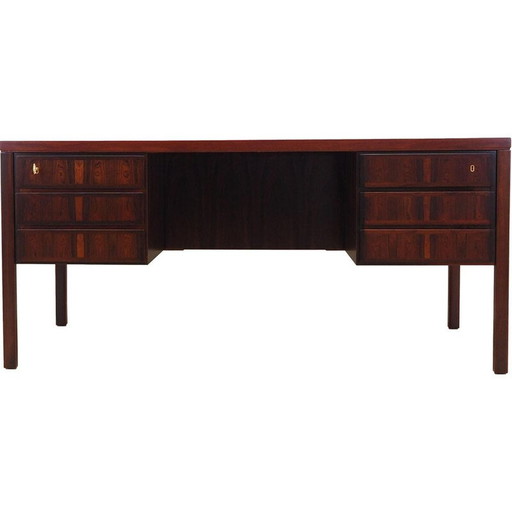 Vintage rosewood desk by Omann Jun, 1970s