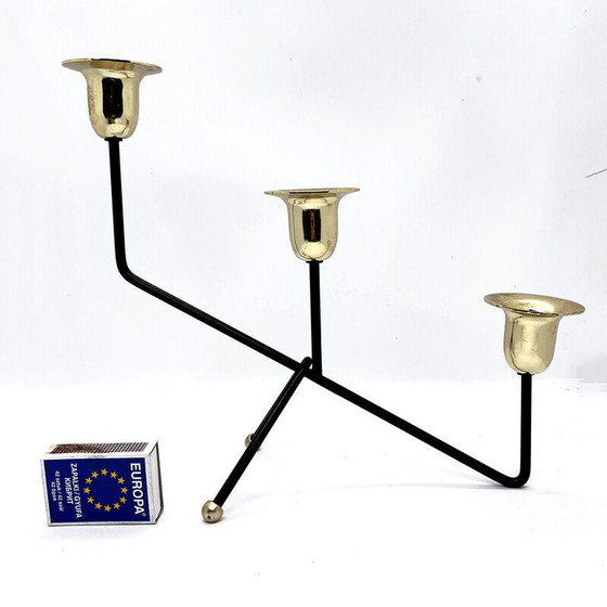 Image 1 of Vintage minimalist table candlestick, Belgium 1970s