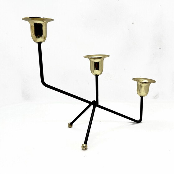 Image 1 of Vintage minimalist table candlestick, Belgium 1970s