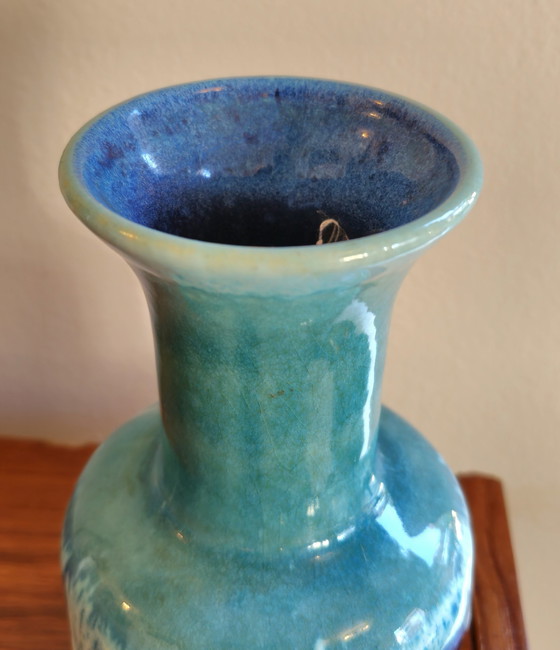 Image 1 of Vintage Jasba West Germany Fatlava Trumpet Vase Vase