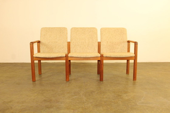 Image 1 of 3 seater Danish Design midcentury couch sofa Danish teak