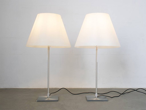 2x Luceplan Costanza table lamp design Paolo Rizzatto