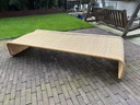 Divano letto vintage in rattan