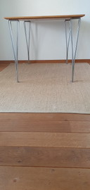 Fritz Hansen table + 4x butterfly chair