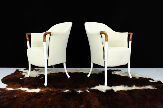 Image 1 of 2x Giorgetti "Progetti" lounge chairs