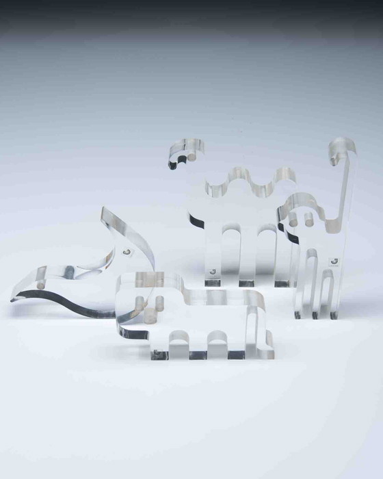 Image 1 of 4x iGuzzini Lucite Animal Sculptures