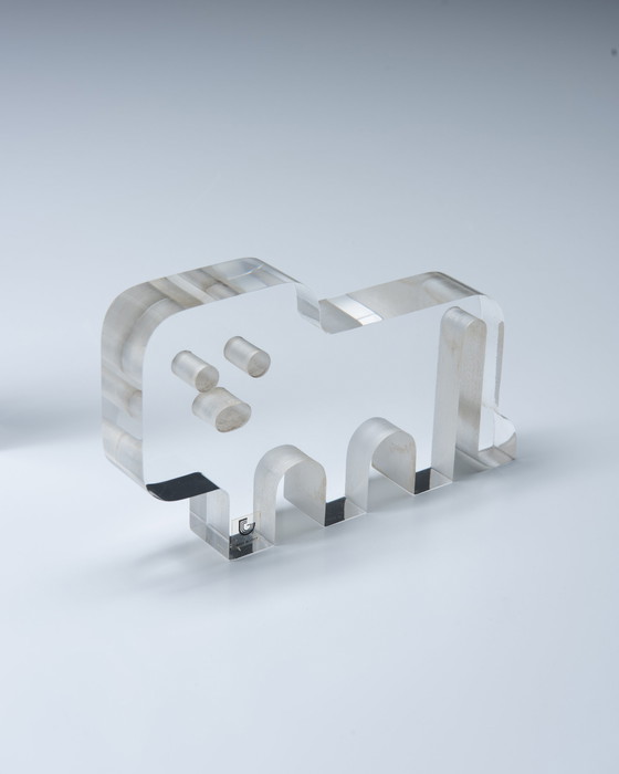 Image 1 of 4x iGuzzini Lucite Animal Sculptures