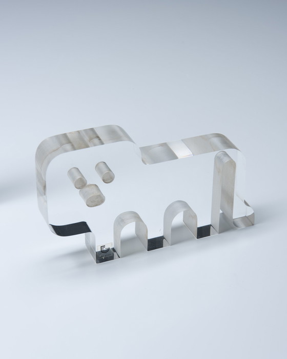 Image 1 of 4x iGuzzini Lucite Animal Sculptures