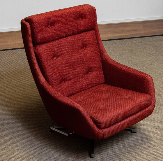 Image 1 of Dux swivel armchair by Alf Svensson