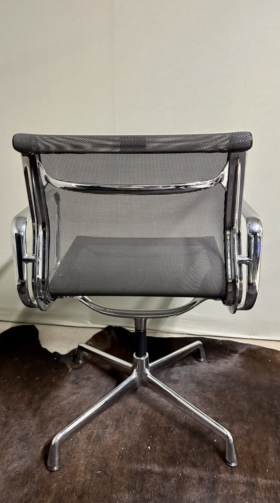 Image 1 of Vitra EA 108 swivel chrome Netweave chair