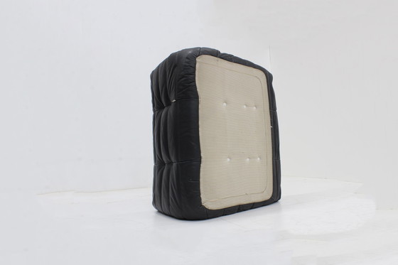 Image 1 of Original Ligne Roset canapé 2 places Togo en cuir noir 1990