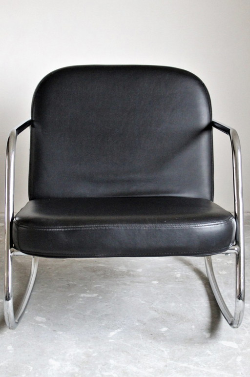 sedia a dondolo vintage