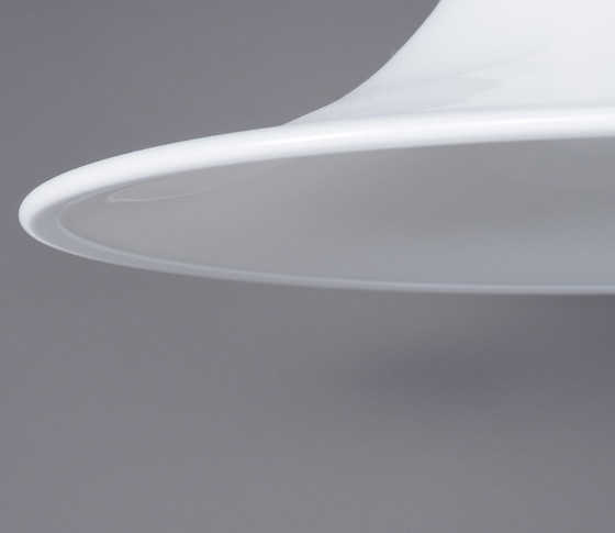 Image 1 of Holmegaard White opaline glass hanging lamp Mandarin