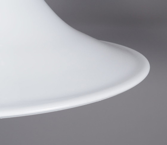 Image 1 of Holmegaard White opaline glass hanging lamp Mandarin