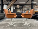 4 Bert plantagie Joni Rotate chairs orange