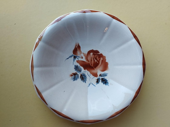 Image 1 of Digoin Sarreguemines - Stoviglie - Stoviglie antiche e vintage - Pezzo sagomato - Piatto da portata - Piatto grande - Decorazion