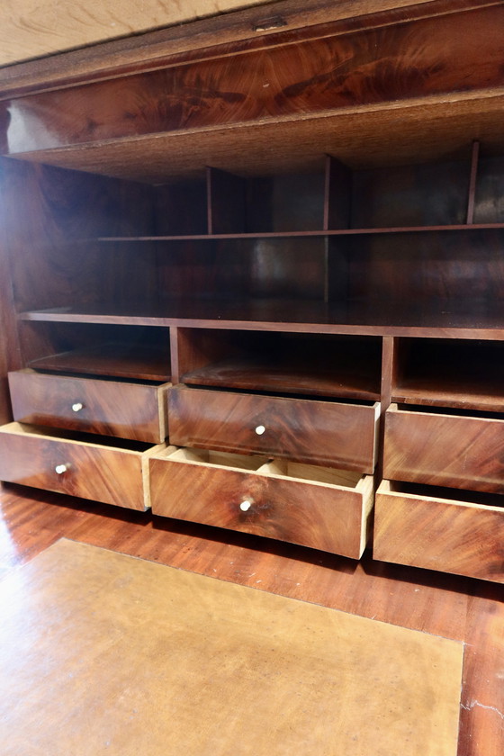 Image 1 of Antique mahogany desk from the 19th century