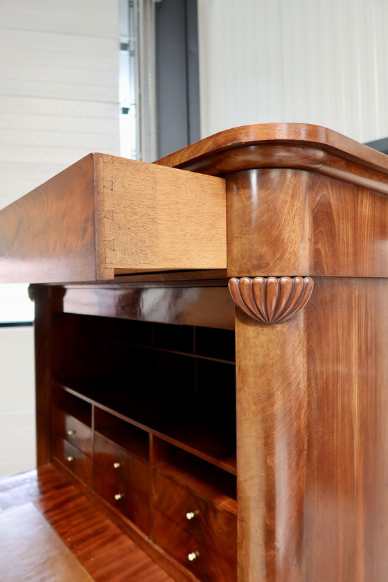 Image 1 of Antique mahogany desk from the 19th century