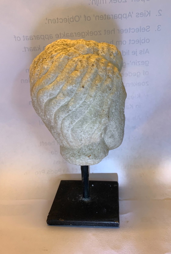 Image 1 of Marble Head on Pedestal