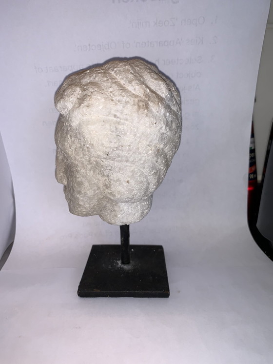 Image 1 of Marble Head on Pedestal