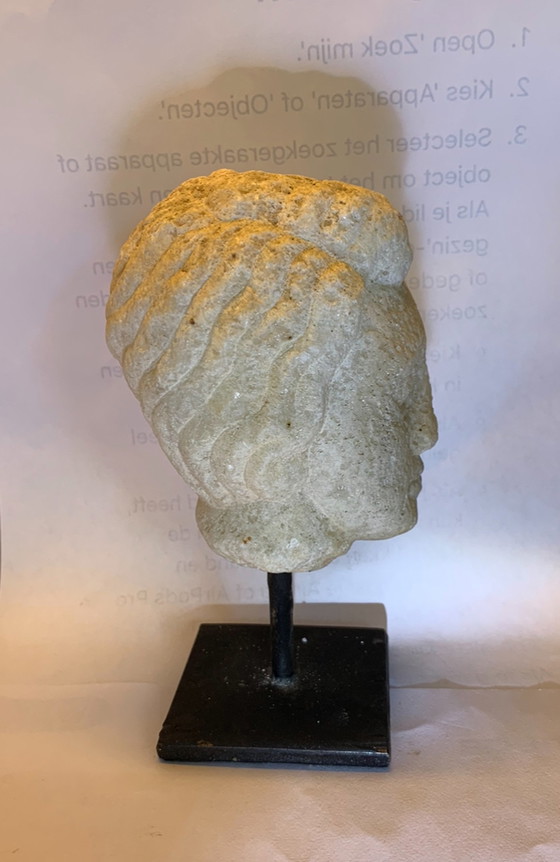 Image 1 of Marble Head on Pedestal