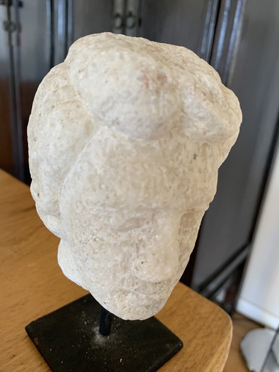 Image 1 of Marble Head on Pedestal