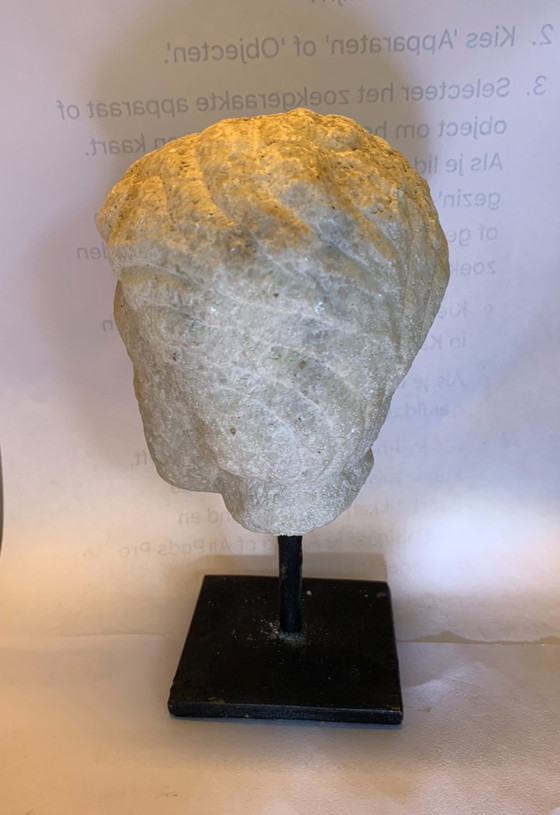 Image 1 of Marble Head on Pedestal