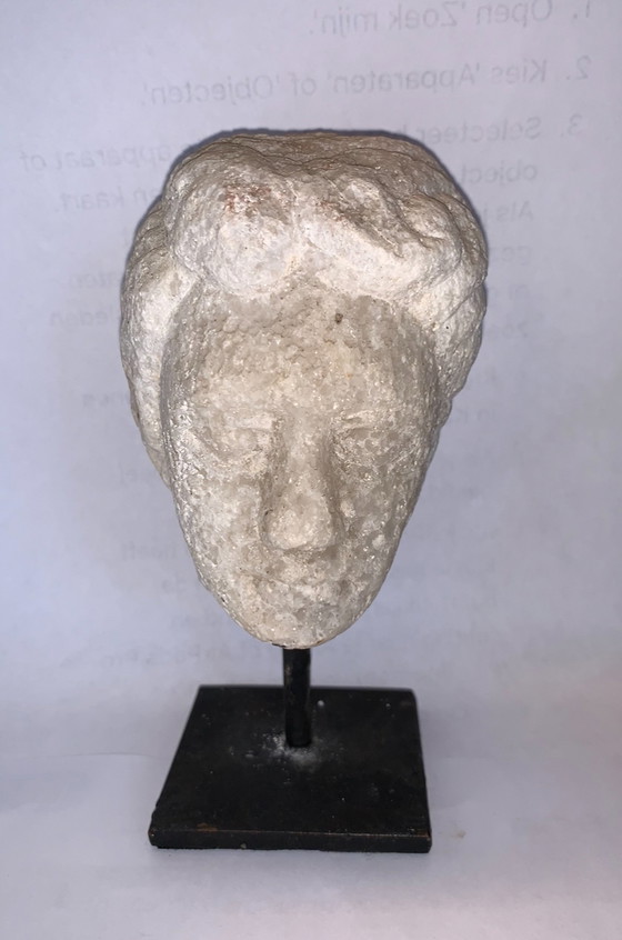 Image 1 of Marble Head on Pedestal