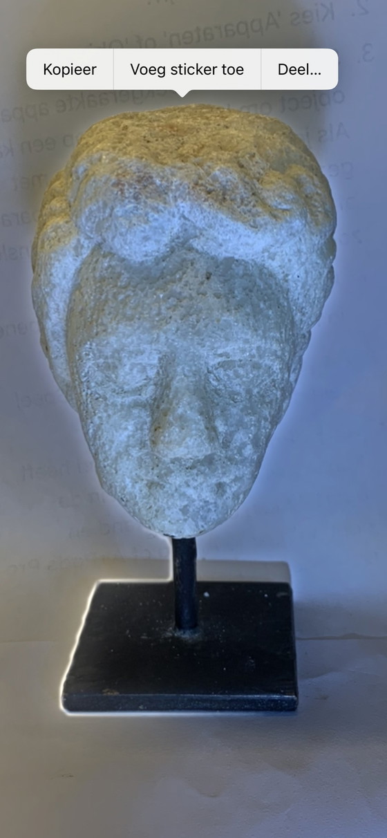 Image 1 of Marble Head on Pedestal