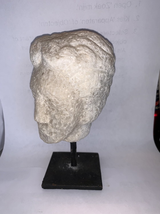 Image 1 of Marble Head on Pedestal