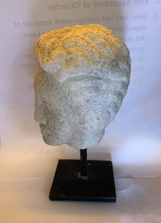 Image 1 of Marble Head on Pedestal