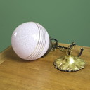 Lampada a sospensione Art Déco rosa