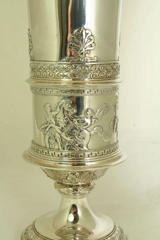 Image 1 of Joseph Carl Klinkosch 19é Silver Goblet World's Fair Piece Vienna 1860