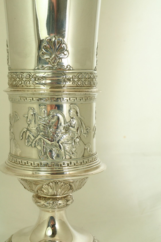 Image 1 of Joseph Carl Klinkosch 19é Silver Goblet World's Fair Piece Vienna 1860