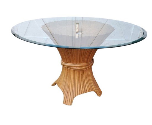 Table Mc Guire Bamboo,Glass