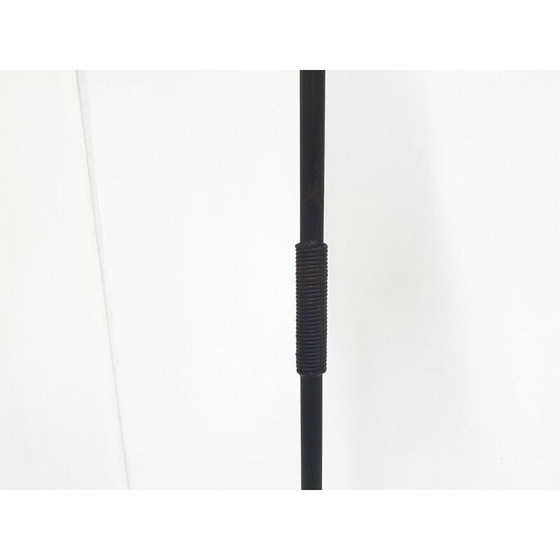 Image 1 of Vintage steel and glass floor lamp, 1950