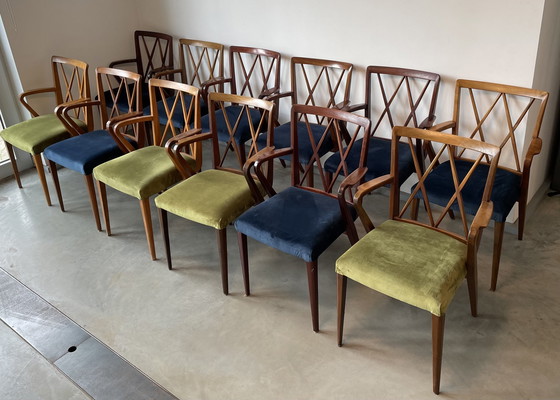 Image 1 of 12x Patin chairs from the 1960s