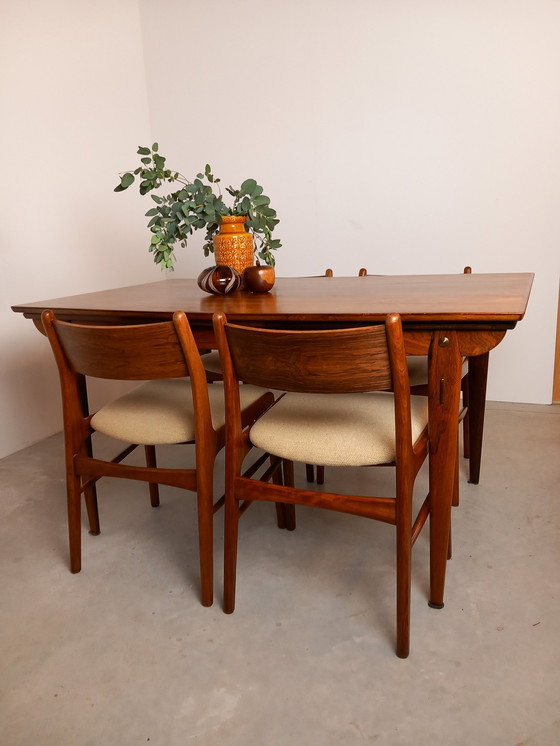 Image 1 of Faarup Danish Mid - Century Design Dining Table Rosewood