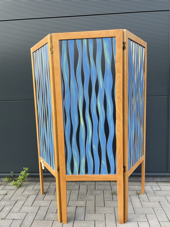 Image 1 of Renée Vos 'Waves' folding screen