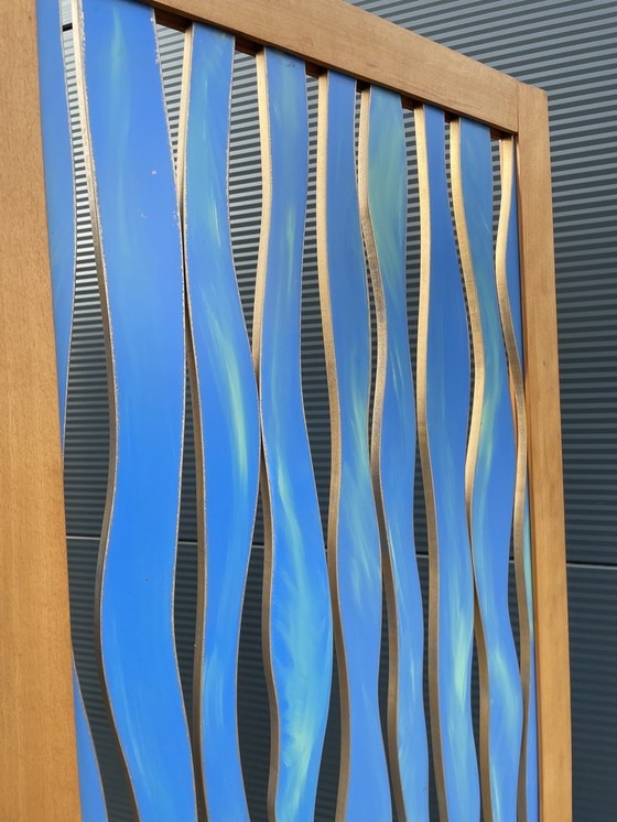 Image 1 of Renée Vos 'Waves' folding screen