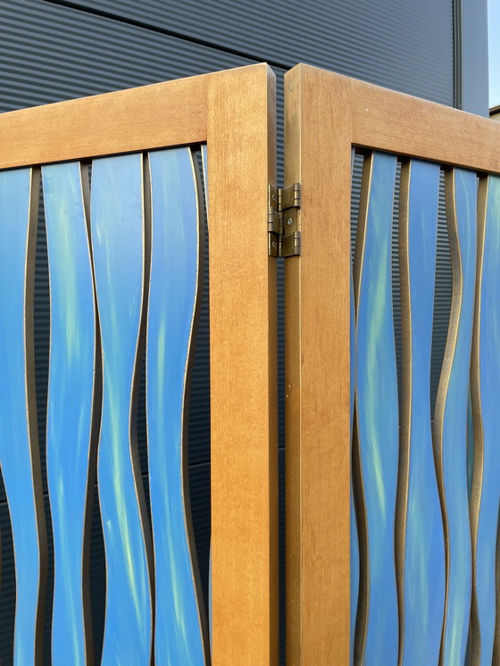 Image 1 of Renée Vos 'Waves' folding screen