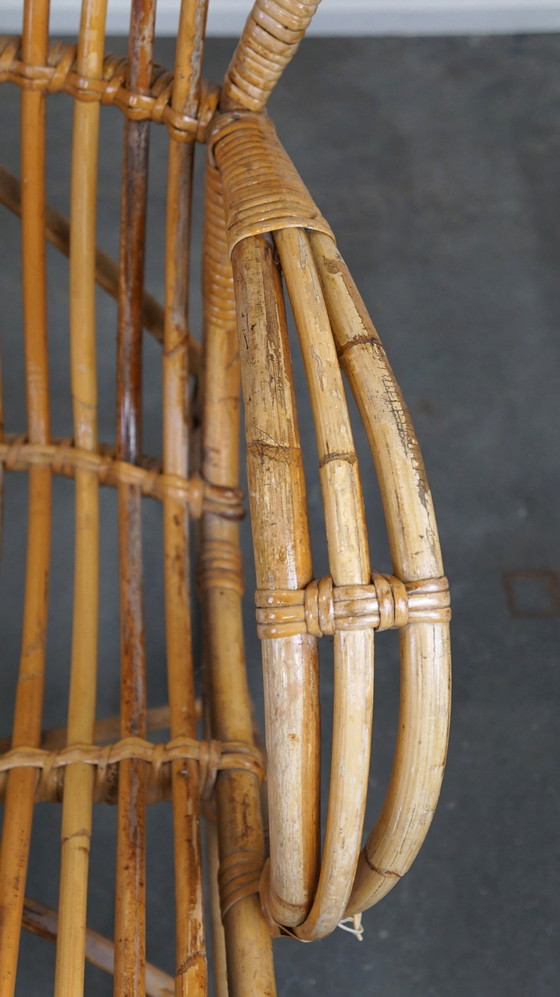 Image 1 of Vintage rattan Belse 8, Dutch Design, 1950, 2 seater sofa