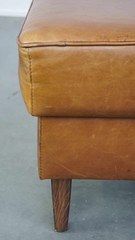 Image 1 of Large Beef Leather Hocker